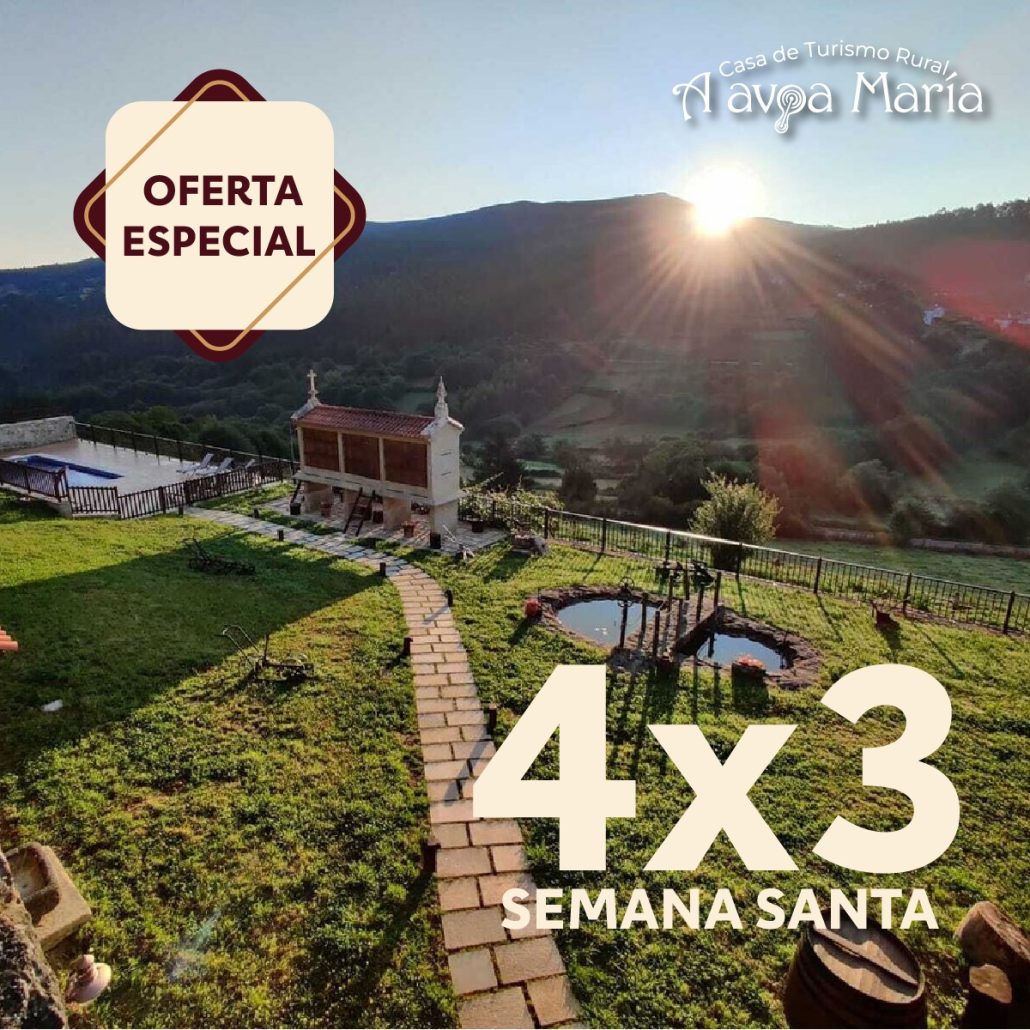 Oferta Especial Semana Santa. Paga 3 noches y duerme 4. Una Noche Gratis
